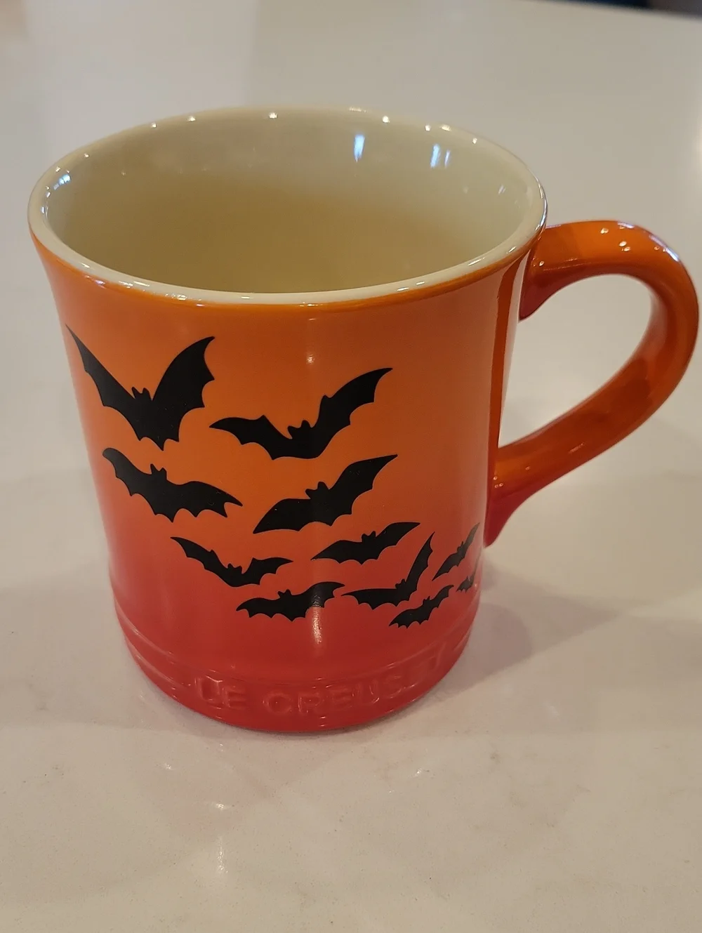 Retired NWOT Le Creuset Halloween Bat Mug